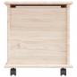 Preview: Truhe mit Rollen ALTA 73x39,5x44 cm Massivholz Kiefer