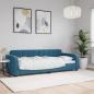 Preview: ARDEBO.de - Tagesbett Blau 80x200 cm Samt