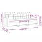 Preview: 3-Sitzer-Sofa Dunkelgrau 180 cm Stoff
