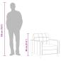 Preview: Sofasessel Hellgelb 60 cm Stoff
