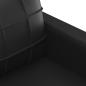 Preview: 2-Sitzer-Sofa Schwarz 140 cm Kunstleder