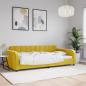 Preview: ARDEBO.de - Tagesbett Gelb 100x200 cm Samt