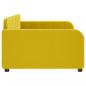 Preview: Tagesbett Gelb 100x200 cm Samt