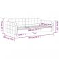 Preview: Tagesbett Gelb 100x200 cm Samt