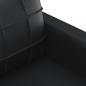 Preview: 3-Sitzer-Sofa Schwarz 180 cm Kunstleder