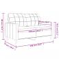 Preview: 2-Sitzer-Sofa Weinrot 120 cm Stoff