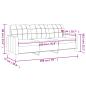 Preview: 3-Sitzer-Sofa Braun 180 cm Stoff