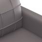 Preview: 2-Sitzer-Sofa Grau 140 cm Kunstleder