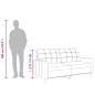 Preview: 2-Sitzer-Sofa Weinrot 140 cm Kunstleder