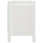 Preview: Flurbank Weiß 80x40x60 cm Massivholz Kiefer