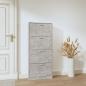 Preview: Schuhschrank Betongrau 59x17x150 cm Holzwerkstoff