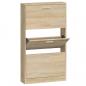 Preview: Schuhschrank Eichen-Optik 59x17x108 cm Holzwerkstoff