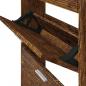 Preview: Schuhschrank Räuchereiche 59x17x108 cm Holzwerkstoff