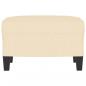 Preview: Fußhocker Creme 60x50x41 cm Stoff