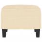 Preview: Fußhocker Creme 60x50x41 cm Stoff