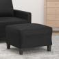 Preview: ARDEBO.de - Fußhocker Schwarz 60x50x41 cm Kunstleder