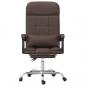 Preview: Bürostuhl mit Massagefunktion Braun Kunstleder