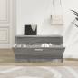 Preview: Schuhbank Grau Sonoma 80x24x45 cm Holzwerkstoff
