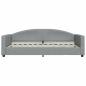 Preview: Tagesbett Hellgrau 100x200 cm Stoff