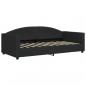 Preview: Tagesbett Schwarz 90x190 cm Stoff