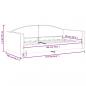 Preview: Tagesbett Schwarz 90x190 cm Stoff
