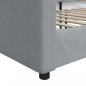 Preview: Tagesbett Hellgrau 90x190 cm Stoff