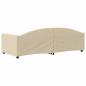 Preview: Tagesbett Creme 90x200 cm Stoff