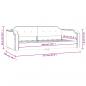 Preview: Tagesbett Dunkelgrau 90x190 cm Stoff