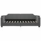 Preview: Tagesbett Dunkelgrau 80x200 cm Stoff