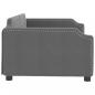 Preview: Tagesbett Dunkelgrau 100x200 cm Stoff