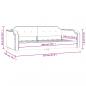 Preview: Tagesbett Dunkelgrau 100x200 cm Stoff