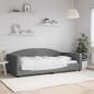 Preview: ARDEBO.de - Tagesbett Dunkelgrau 100x200 cm Stoff