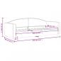 Preview: Tagesbett Creme 80x200 cm Stoff