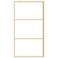Preview: Duschwand für Begehbare Dusche ESG Klarglas Golden 100x195cm