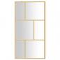 Preview: Duschwand für Begehbare Dusche ESG Klarglas Golden 115x195cm