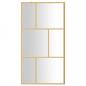 Preview: Duschwand für Begehbare Dusche ESG Klarglas Golden 100x195cm