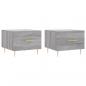 Preview: Couchtische 2 Stk. Grau Sonoma 50x50x40 cm Holzwerkstoff