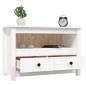 Preview: TV-Schrank Weiß 79x35x52 cm Massivholz Kiefer