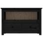 Preview: TV-Schrank Schwarz79x35x52 cm Massivholz Kiefer