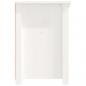 Preview: TV-Schrank Weiß 114x35x52 cm Massivholz Kiefer