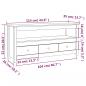 Preview: TV-Schrank Weiß 114x35x52 cm Massivholz Kiefer