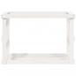 Preview: Outdoor-Kaminholzregal Weiß 108x52x74 cm Massivholz Kiefer