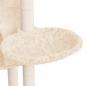 Preview: Kratzbaum mit Sisal-Kratzsäulen Creme 108,5 cm