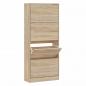 Preview: Schuhschrank Sonoma-Eiche 63x24x147 cm Holzwerkstoff