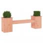 Preview: Gartenbank mit Pflanzkübeln 184,5x39,5x56,5cm Douglasienholz