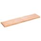 Preview: Tischplatte 160x40x(2-6) cm Massivholz Behandelt Baumkante