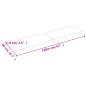 Preview: Tischplatte 160x40x(2-6) cm Massivholz Behandelt Baumkante