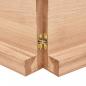 Preview: Tischplatte 160x50x(2-6) cm Massivholz Behandelt Baumkante