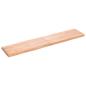 Preview: Tischplatte 180x40x(2-6) cm Massivholz Behandelt Baumkante
