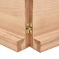 Preview: Tischplatte 180x40x(2-6) cm Massivholz Behandelt Baumkante